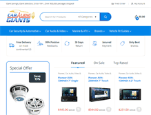 Tablet Screenshot of caraudiogiants.com